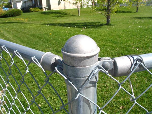 	Chain Link Fence Fitting Post Cap Round Dome Post Cap Aluminum